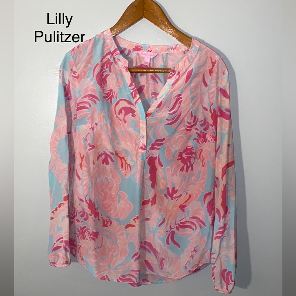 Lilly Pulitzer silk blouse size small